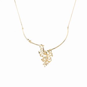Tiesh Go for Gold Necklace with American Diamonds