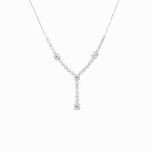 Tiesh Immaculate Necklace with Diamonds in 18kt White Gold