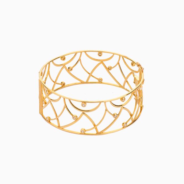 Tiesh 22kt Gold Intricate Bangle for Moments That Matter