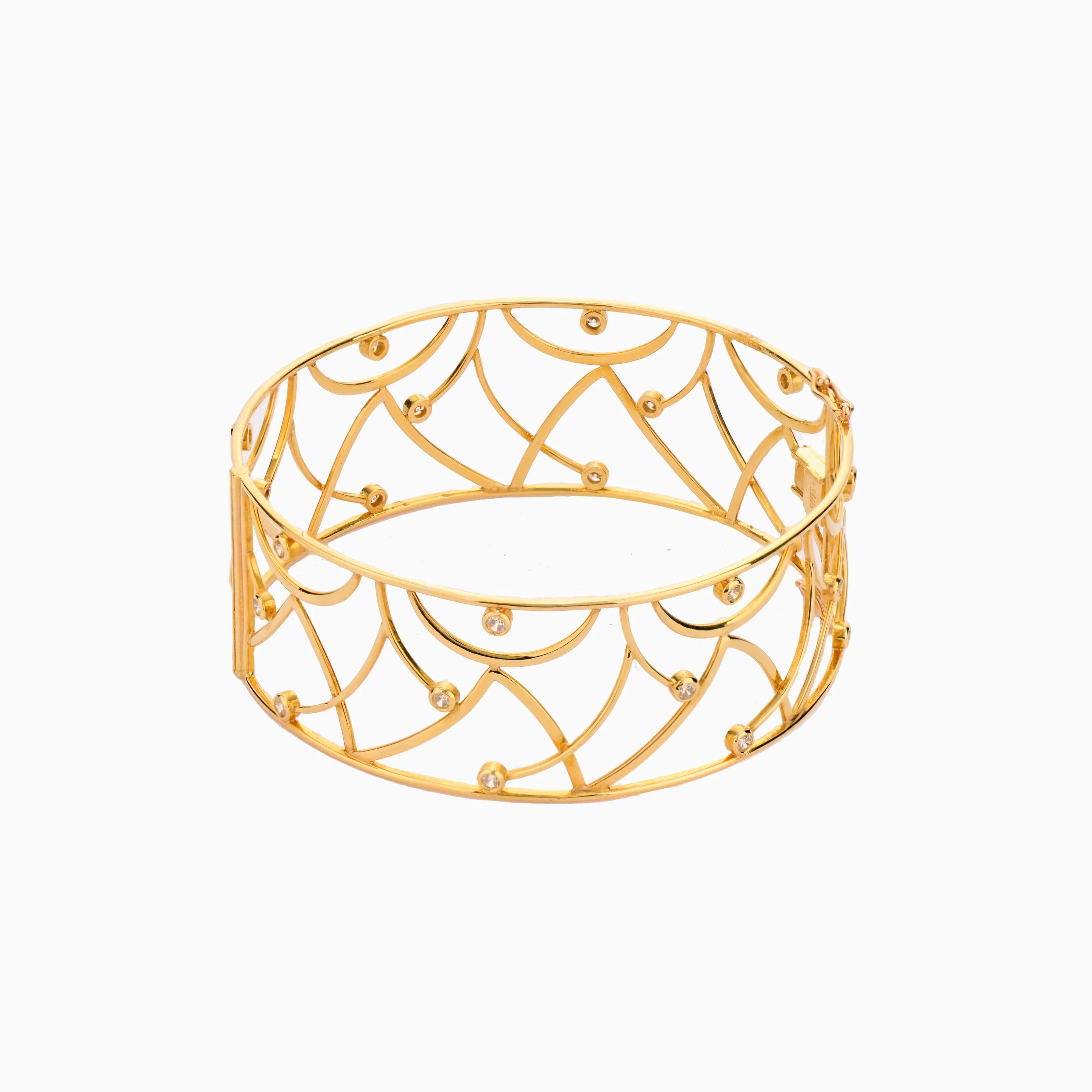 Tiesh 22kt Gold Intricate Bangle for Moments That Matter