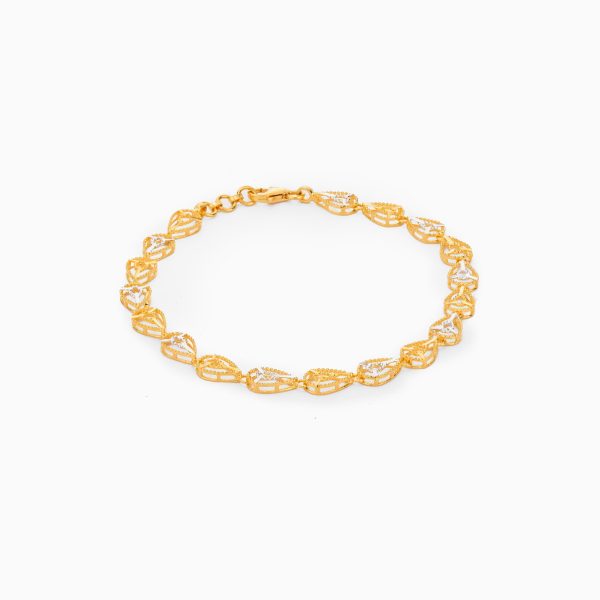 Tiesh 22kt Yellow Gold and Diamond Bracelet