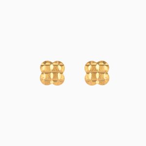 Tiesh 4-Leaf Clover Inspired 22kt Gold Earrings