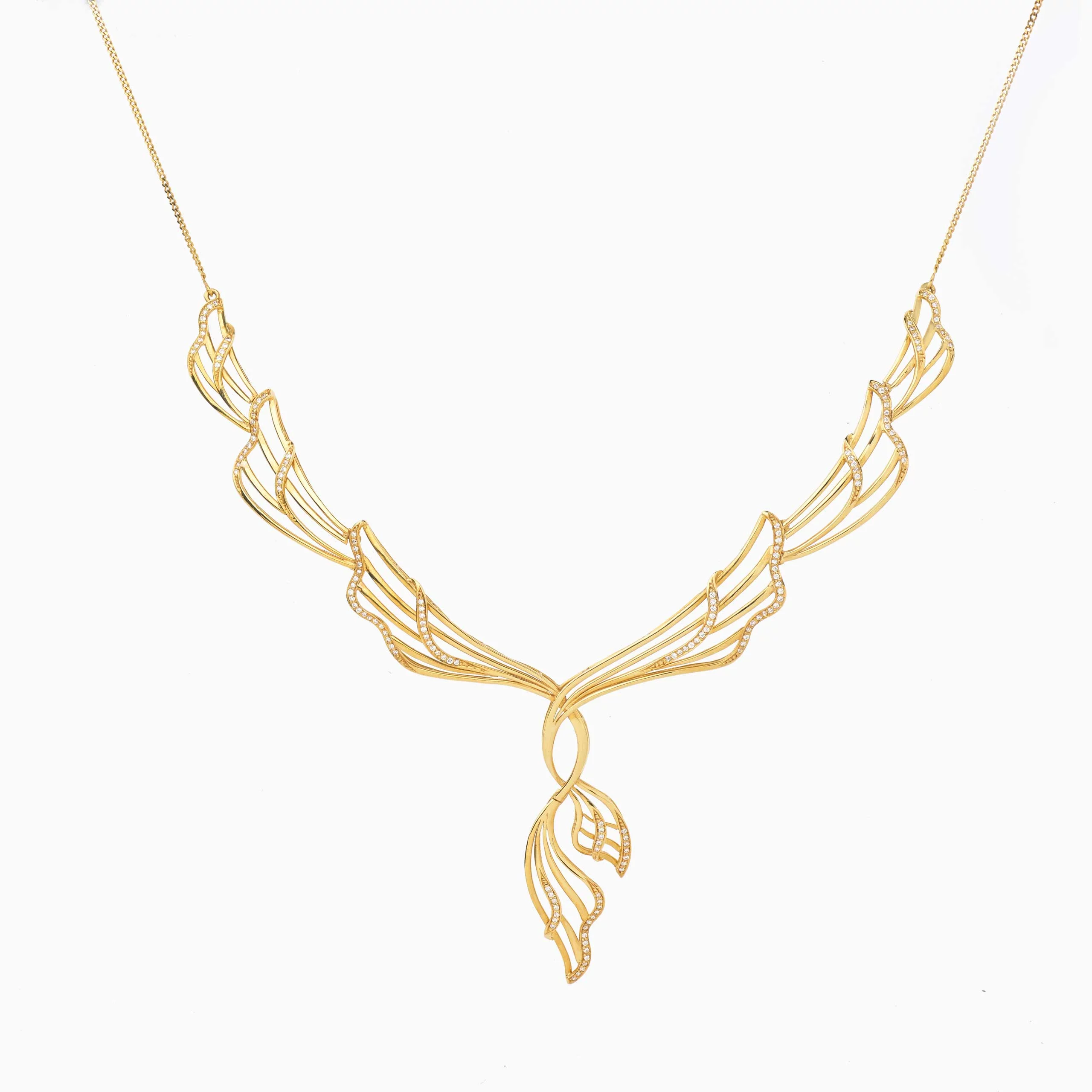 Tiesh Diamond and 22kt Gold Necklace for Moments that Matter