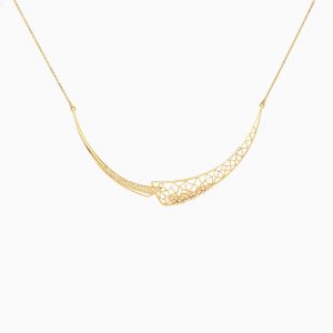 Tiesh Intricate 22 Kt Gold Delicate Necklace