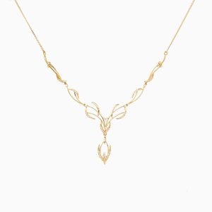 Tiesh Diamond and 22kt Gold Necklace for Moments that Matter