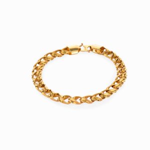Tiesh 22kt Gold Chunky Bracelet