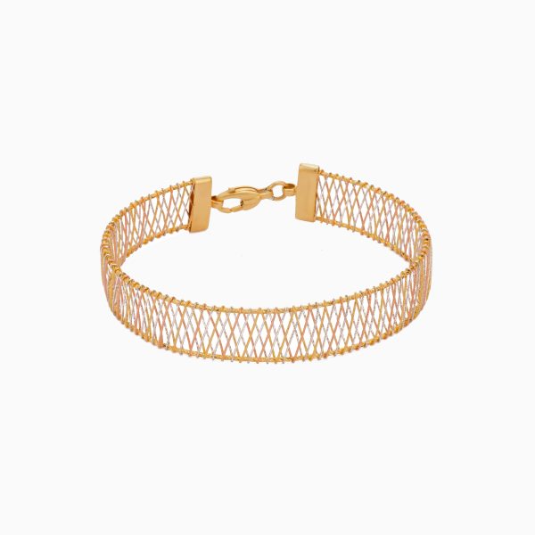 Tiesh 22kt Gold Net Bangle for Moments That Matter
