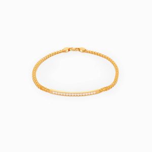 Tiesh Unique 22kt Gold Designer Bracelet with Diamonds