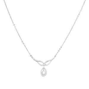 white-gold-flowing-diamond-necklace