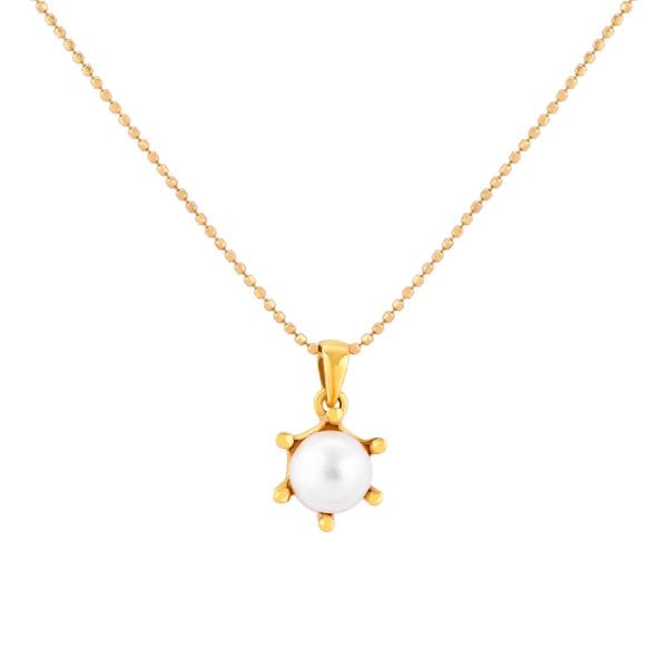 22k gold classic pearl pendant