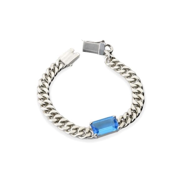 silver-curb-chain-blue-topaz-bracelet