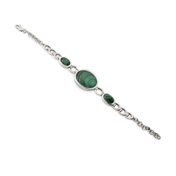 silver-malachite-chain-link-bracelet