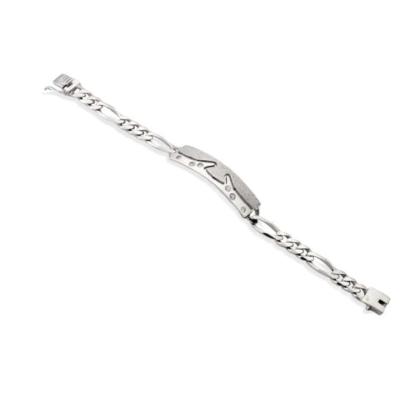 silver-curb-chain-white-sapphire-bracelet