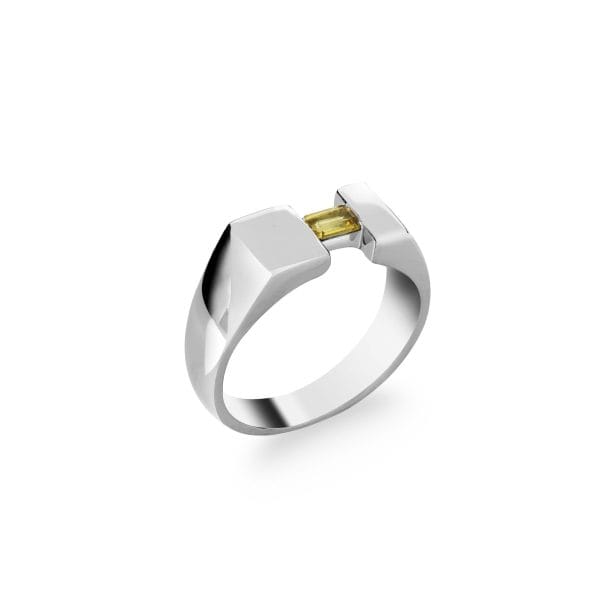 silver-minimalist-yellow-sapphire-signet-ring