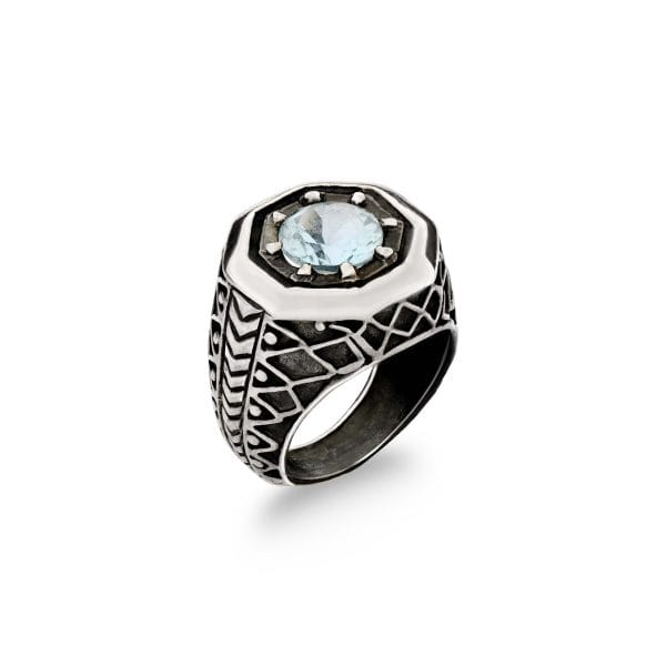 black-rhodium-silver-octagon-blue-topaz-ring