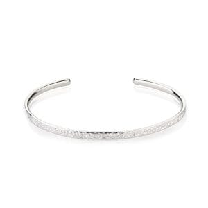 white-gold-plated-silver-textured-cuff-bangle