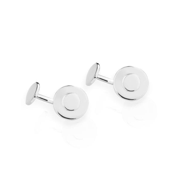 silver-minimalist-circular-cufflinks