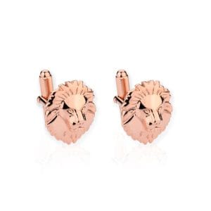 silver-rose-gold-plated-lion-head-cufflinks