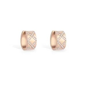 14KT Rose Gold Diamond Earrings