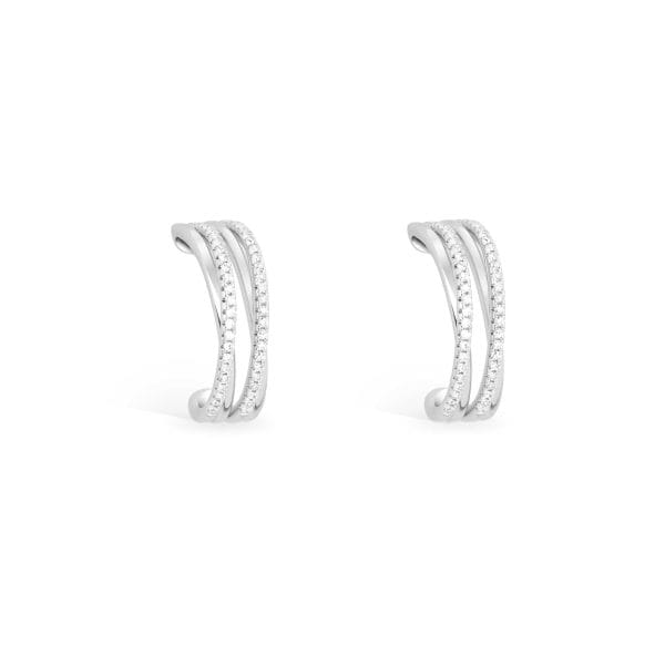 14KT White Gold Diamond Earrings