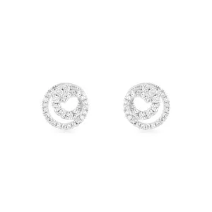 14kt White Gold Diamond Earrings