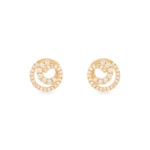 14kt Yellow Gold Diamond Earrings
