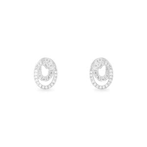 14kt White Gold Diamond Earrings