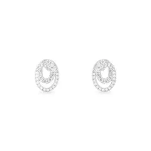 14kt White Gold Diamond Earrings