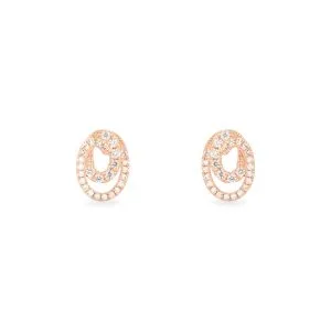 14kt Rose Gold Diamond Earrings