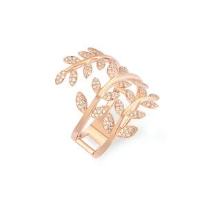 14kt Rose Gold Ring With Diamonds