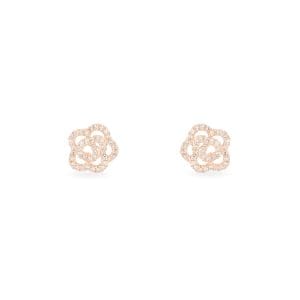14kt Rose Gold Earrings With Diamonds