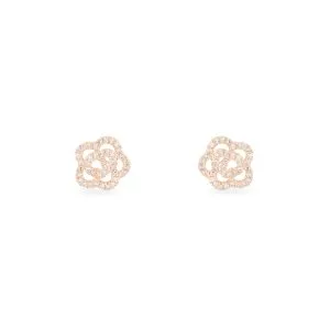 14kt Rose Gold Earrings With Diamonds