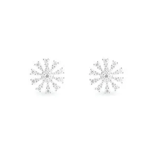14kt White Gold Earrings With Diamonds