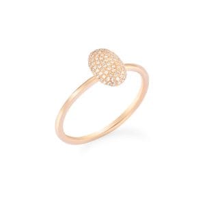 14kt Rose Gold Ring With Diamonds