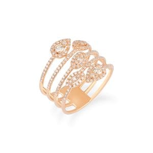 14kt Rose Gold Ring With Diamond